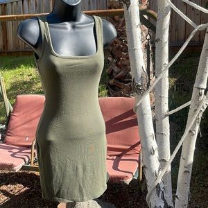 Olive green dress